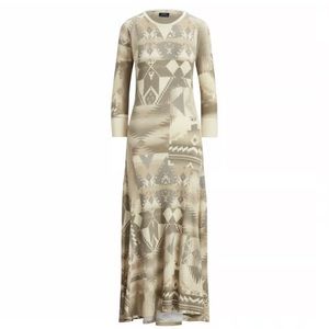 POLO Ralph Lauren Aztec Print Maxi Dress. NWT. Size XS